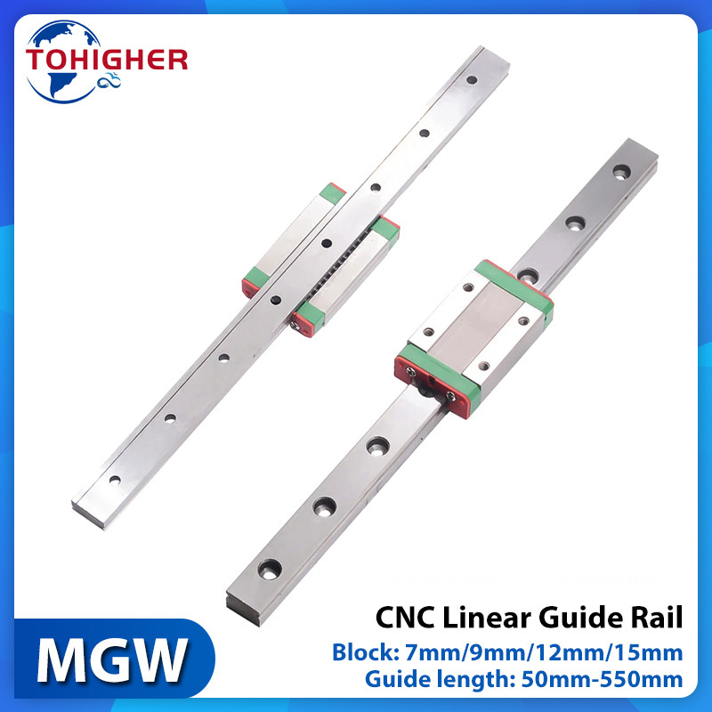 Micro Linear Guide Rail Slide Mini Bearing Steel Block Slider for 3D ...