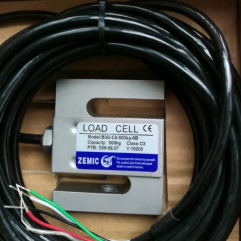 ☾B3G-C3-500kg-6B ZEMIC Weighing Sensor s-Type Tension Sensor Load Cells ...
