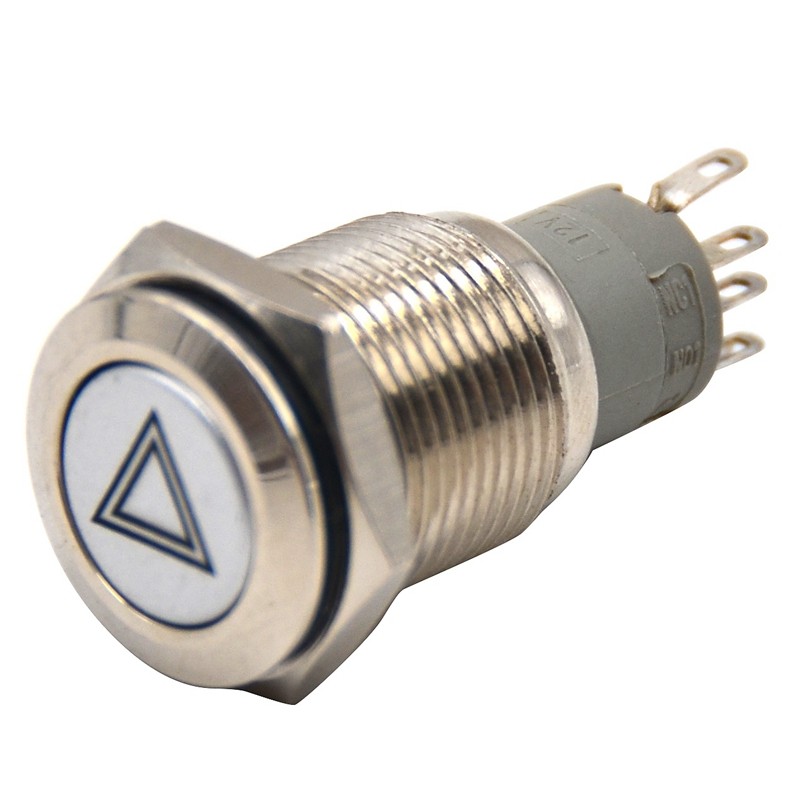 ⓛNew 16Mm Car Emergency Hazard Warning Flash Light Switch Push Button ...