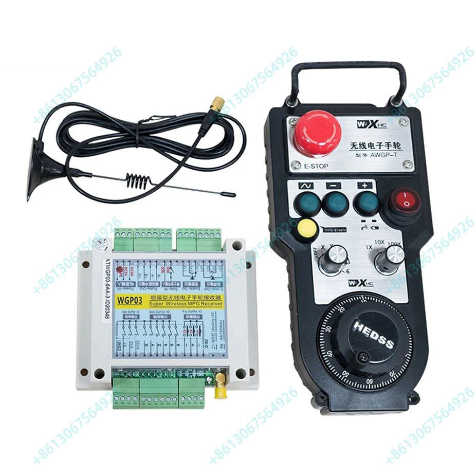 Enhanced 6 Axis CNC Wireless MPG Pulse Generator Electronic Handwheel ...