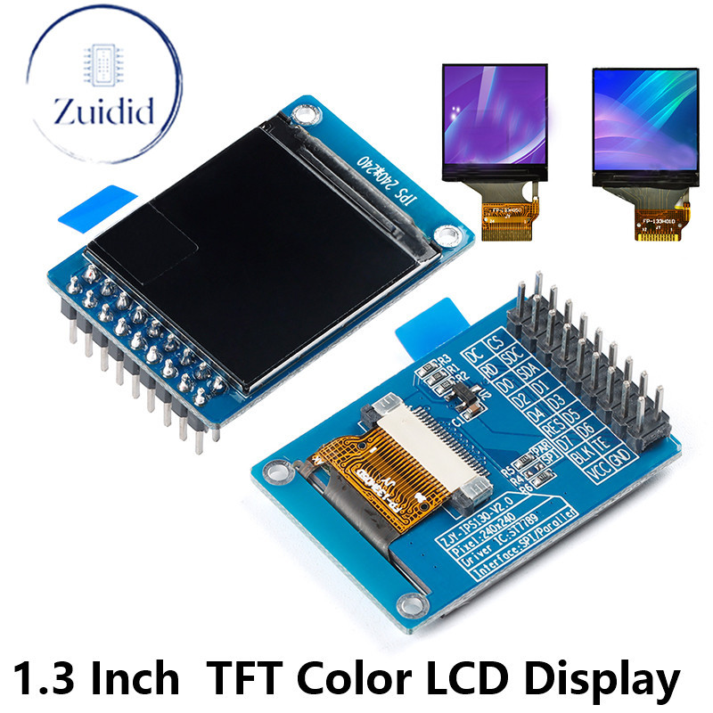 ☛1.3 Inch TFT Full Color LCD Display Module 18Pin 1.3\