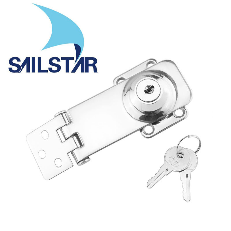 Stainless Steel 304 Locking Hasp Safety Lock Hatch Cabinet Door Cabin ...