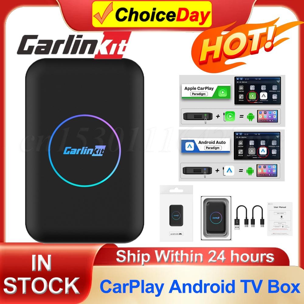 2024 CarlinKit Android 10 TV Box Wireless CarPlay Android Auto Adapter ...