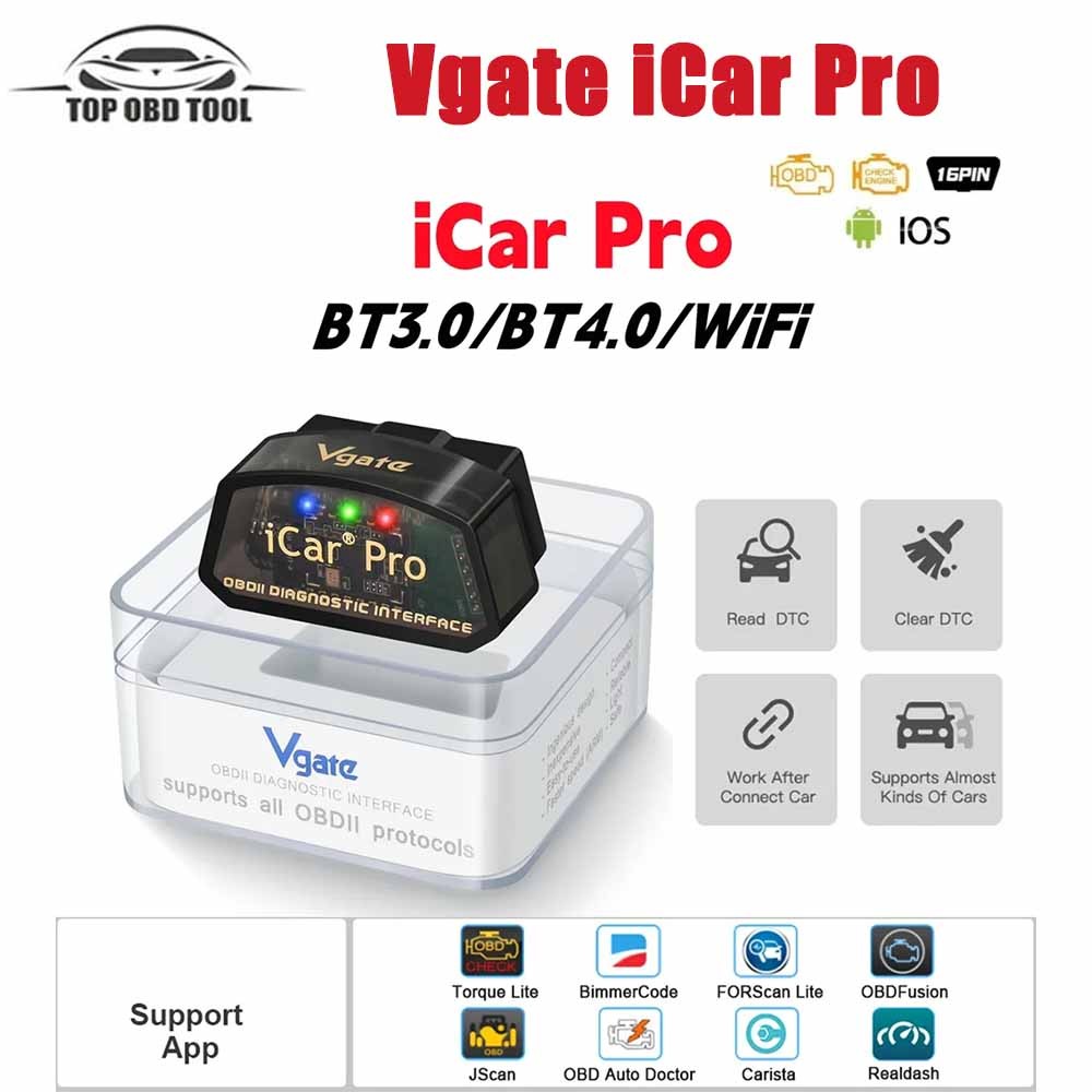 Vgate iCar Pro 2S OBD2 Bluetooth Adapter Check Engine Vehicle Code