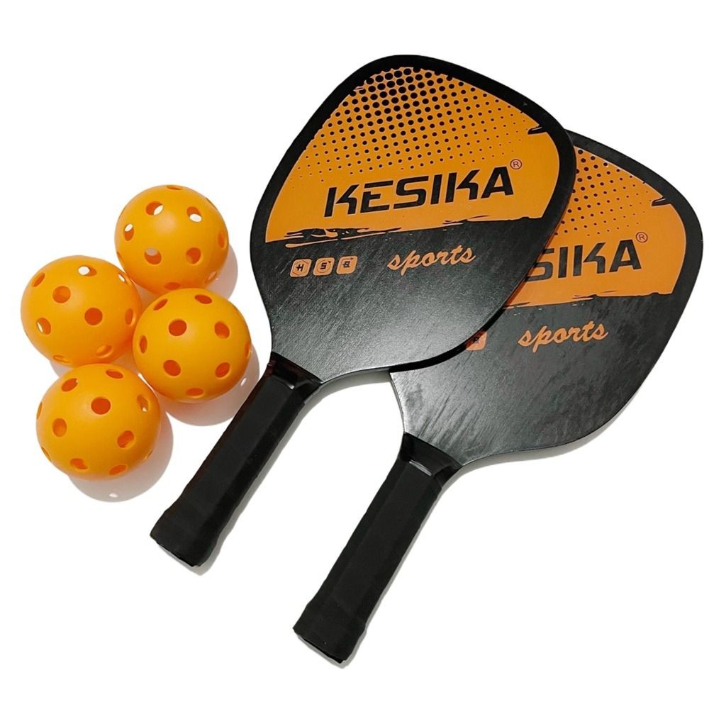 Racquet Bag Poplar Pickle Paddles Rackets Set Non-slip 4 Pickleballs ...