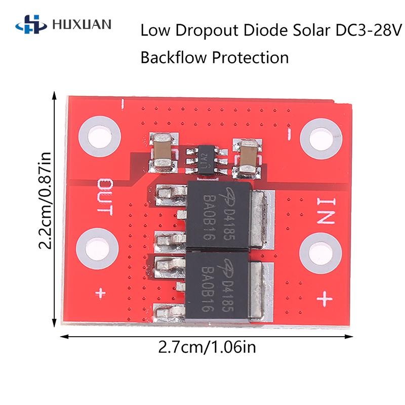 ☮15A Ideal Diode Low Dropout Diode Solar DC3-28V Panel Battery Charging ...