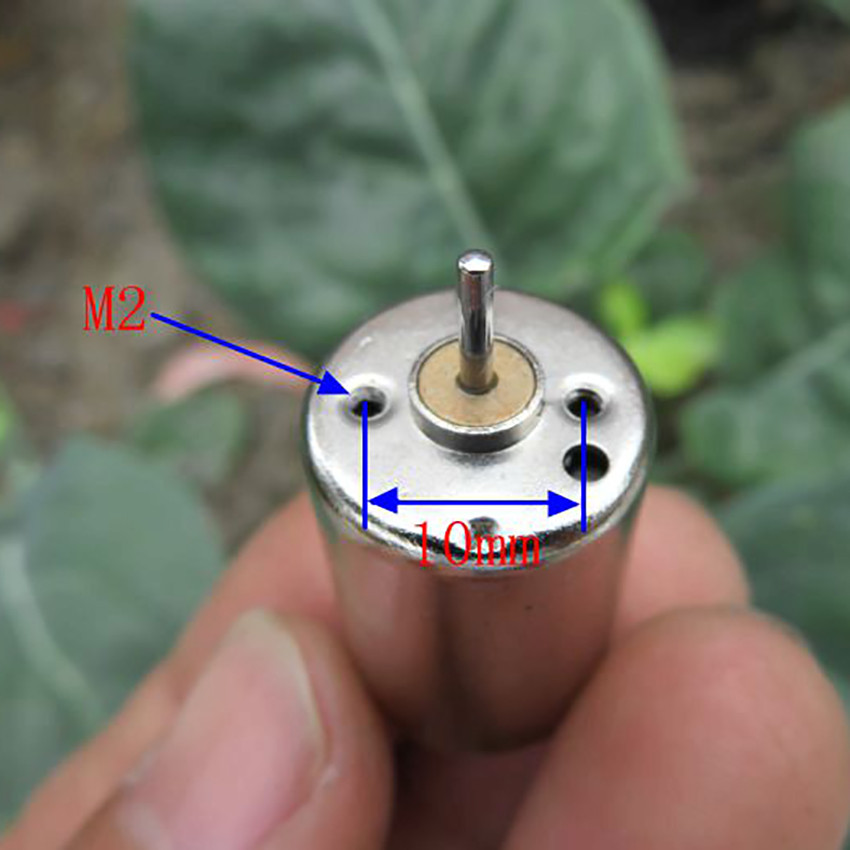 DC 6V Micro Motor with Metal Commutator, Brush 0.03A, 9000 RPM, Output ...