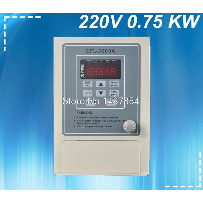 075KW inverter VFD 220V VARIABLE FREQUENCY DRIVE INVERTER 1 phase input ...