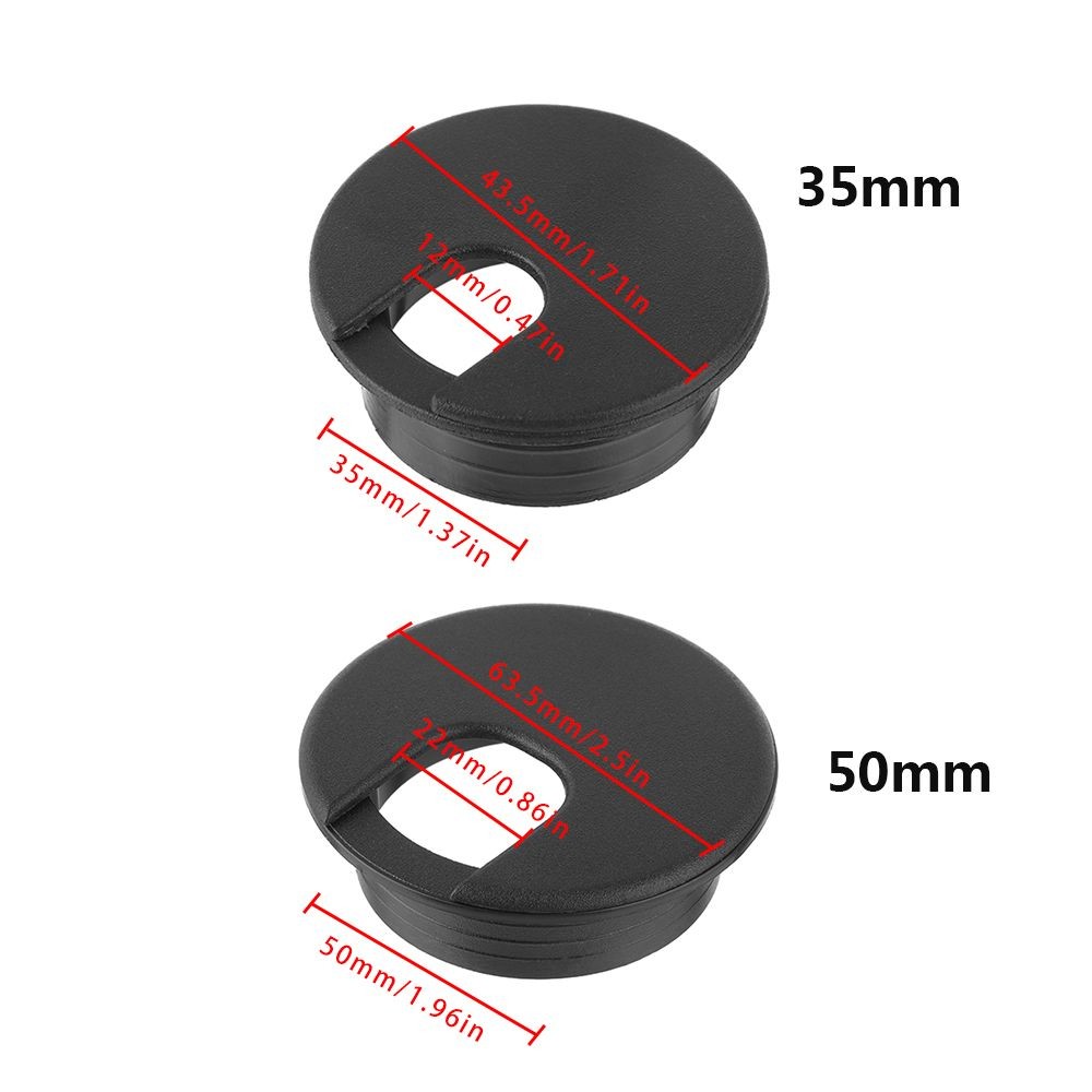 3550mm Wire Hole Cover Desk Table Cable Fastener Computer Grommet Line ...