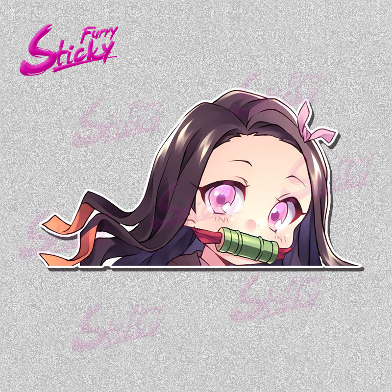Furry Sticky Hashibira Inosuke Peeking Sticker Anime Car Sticker Car ...