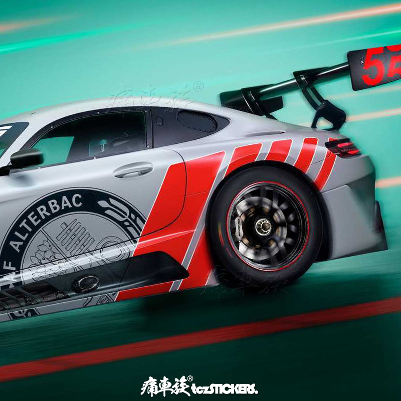 New custom car stickers FOR Mercedes-Benz GT3 body exterior decoration ...