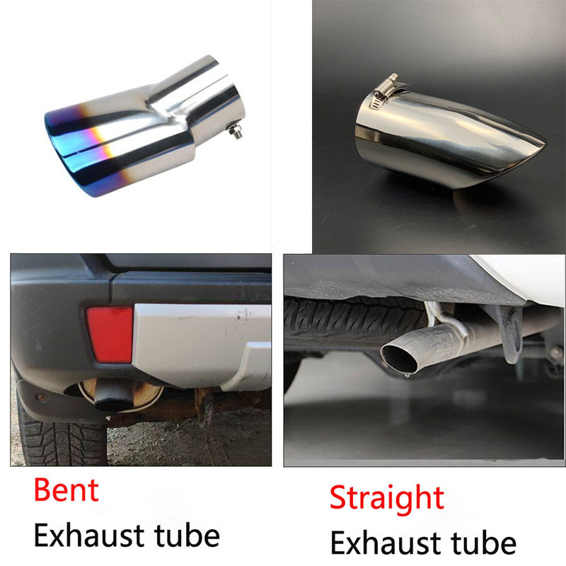 ♡Car accessories Stainless steel chrome exhaust tube tail pipe Case for