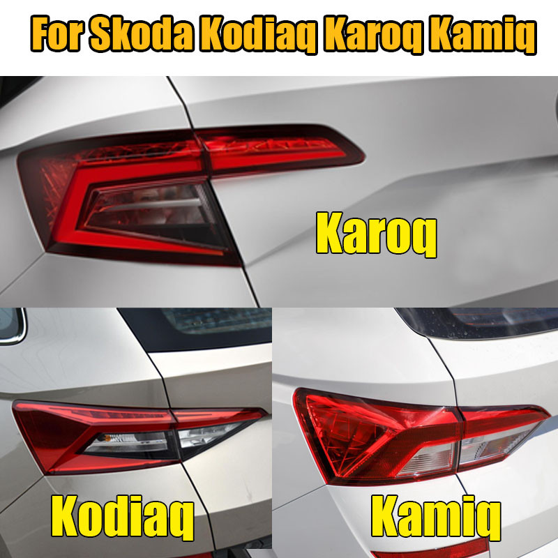 Outer Inner For Skoda Kodiaq Karoq Kamiq LED Rear Bumper Light Brake ...