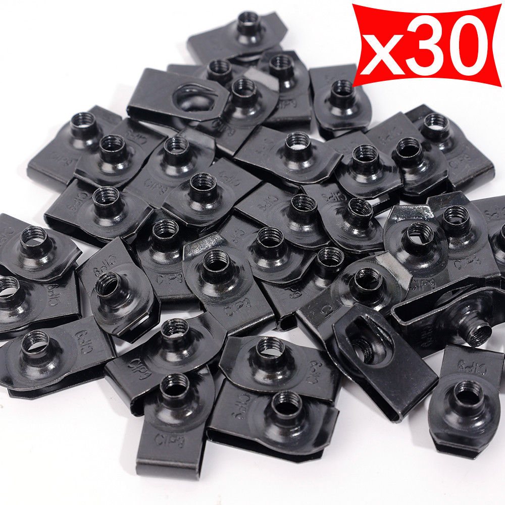 ⚖Car Body Bolts & Unut Clips M6 Engine Cover Undertray Splash Shield