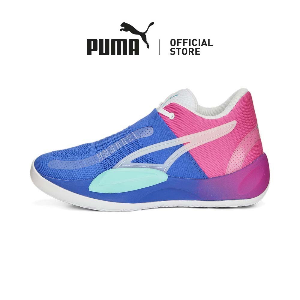 PUMA Unisex Rise NITRO Fadeaway Basketball Shoes Blue Shopee Philippines