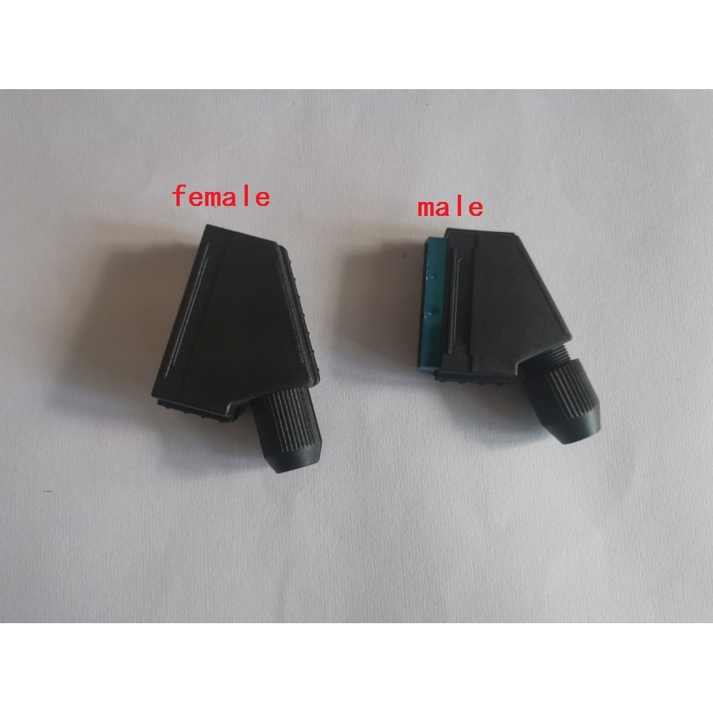 50 Sets a lot Male/Female Scart plug 21 pin Euro SCART Solder Connector ...