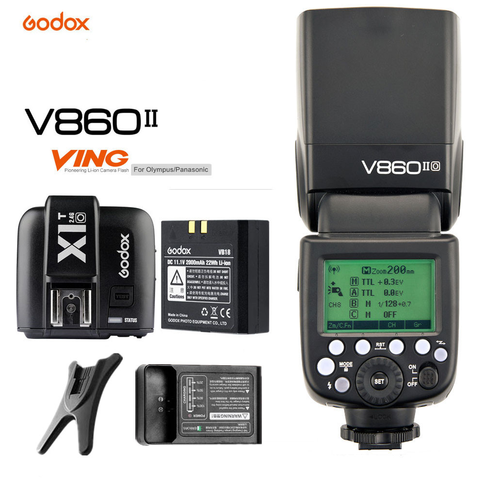 ♣Godox V860II-O TTL HSS Li-ion Battery Speedlite 2.4G Wireless Camera ...