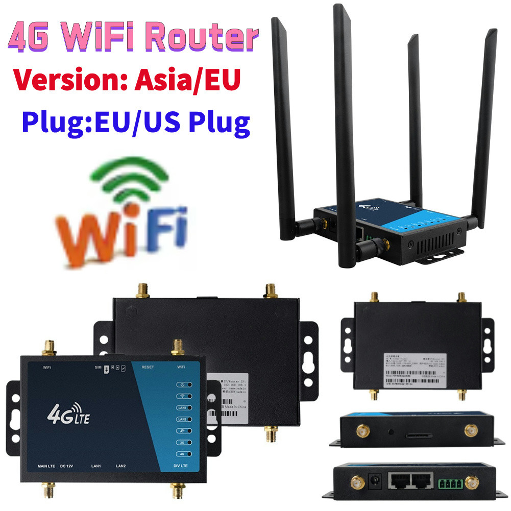 ☾4G WiFi Router Industrial Grade 4G Broadband Wireless Router With SIM ...