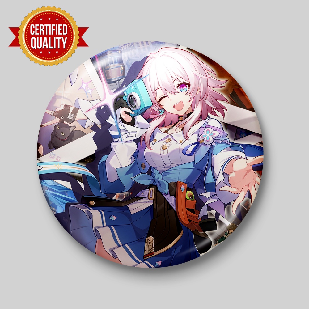 Honkai Star Rail Badge or Button Pin Honkai Characters Design