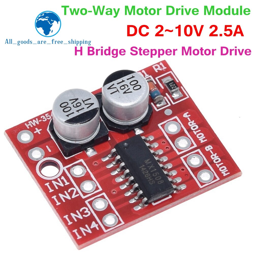 DC Motor Drive Module Reversing PWM Speed Dual H Bridge Stepper Motor ...