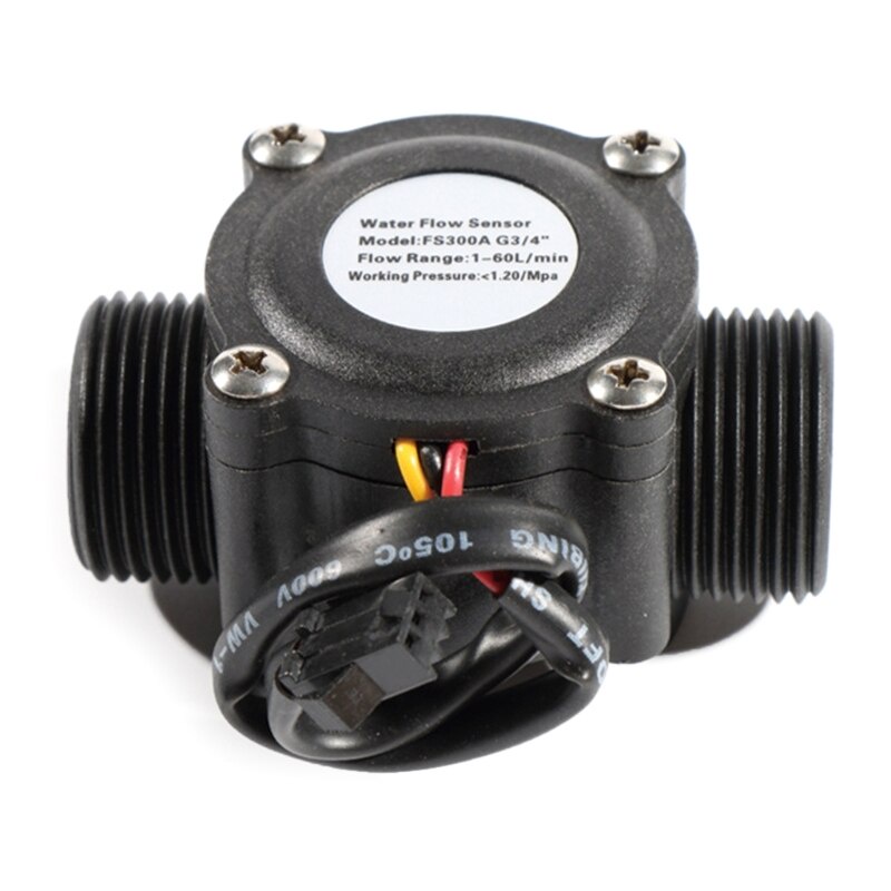 6-Points G3/4 Hall Effect Flow Sensor Flowmeter 1-60L Water Flow ...