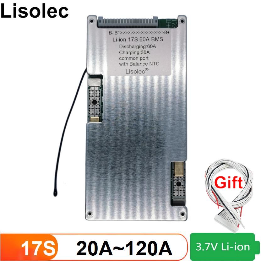 17S BMS 60V Lithium Battery PCB Balance Board 20A 30A 40A 50A 60A 80A ...