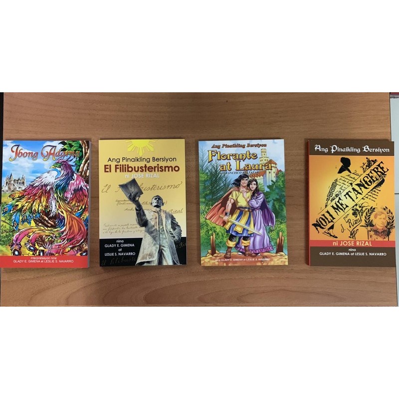 Filipino Pilipino History Books Ibong Adarna El Filibusterismo