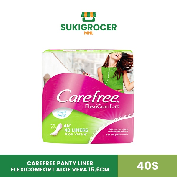Carefree Panty Liner Aloe Vera 15.6CM 40s Shopee Philippines