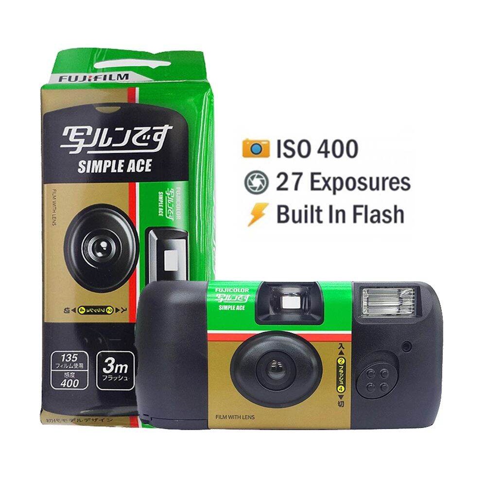 Bundle of Fujifilm Simple Ace 27 Exposures Disposable Single Use Camera
