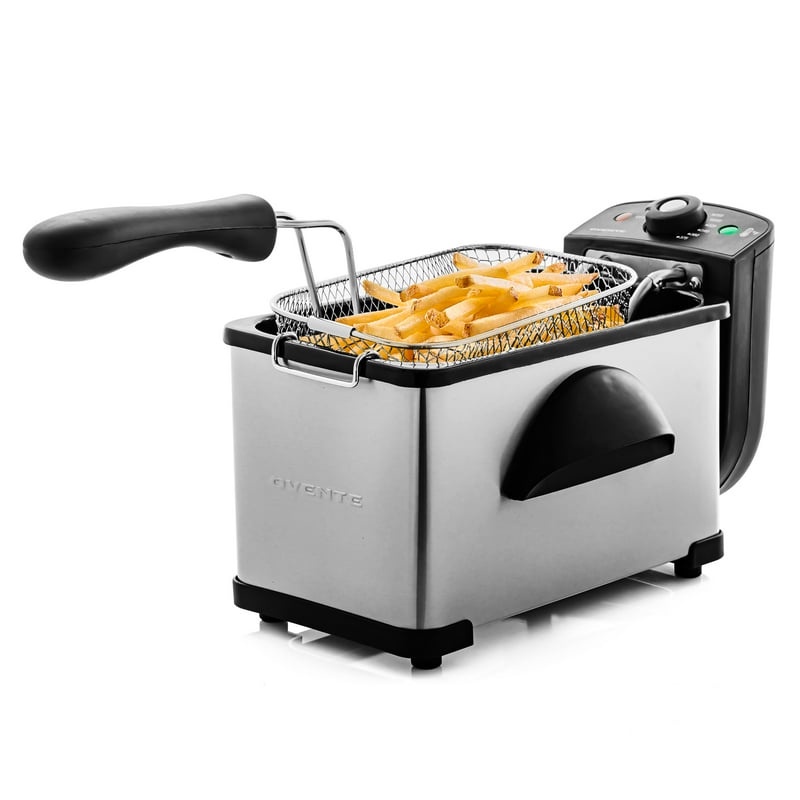 Electric Deep Fryer 2 Liter Capacity, 1500W with Lid, Viewing Window