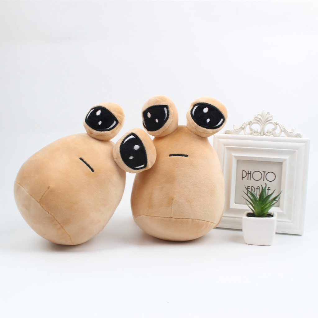 22CM My Pet Alien Pou Stuffed Plush Toy Cute Cartoon Emotion Alien ...