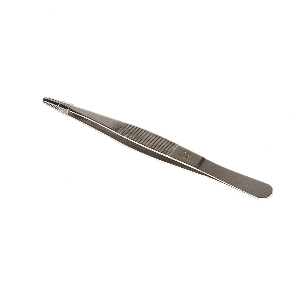 URSB Stainless Steel Tweezers 160mm Laboratory Auxiliary Tweezer Straight Surgical Forceps 16cm