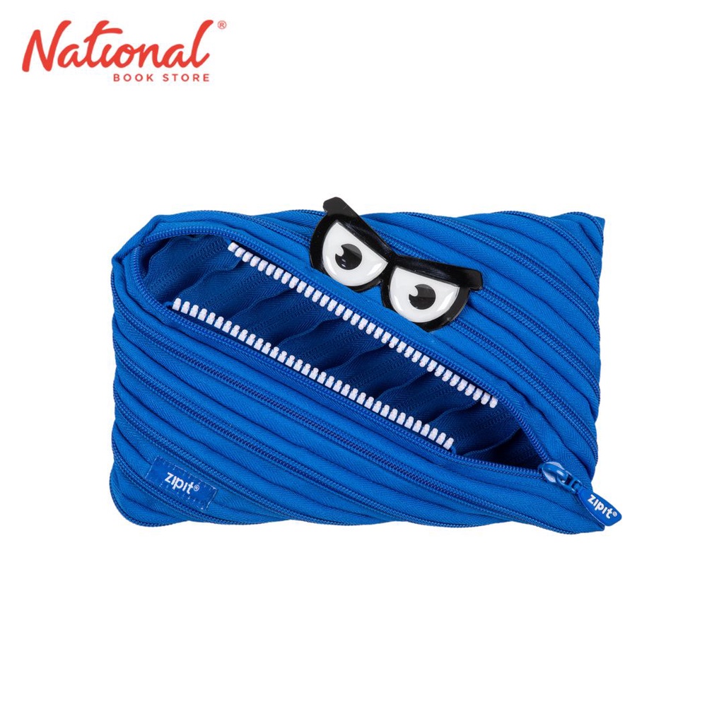 Zipit Jumbo Pouch CARMJP-3 Blue Cartoon Monster - School Cases ...