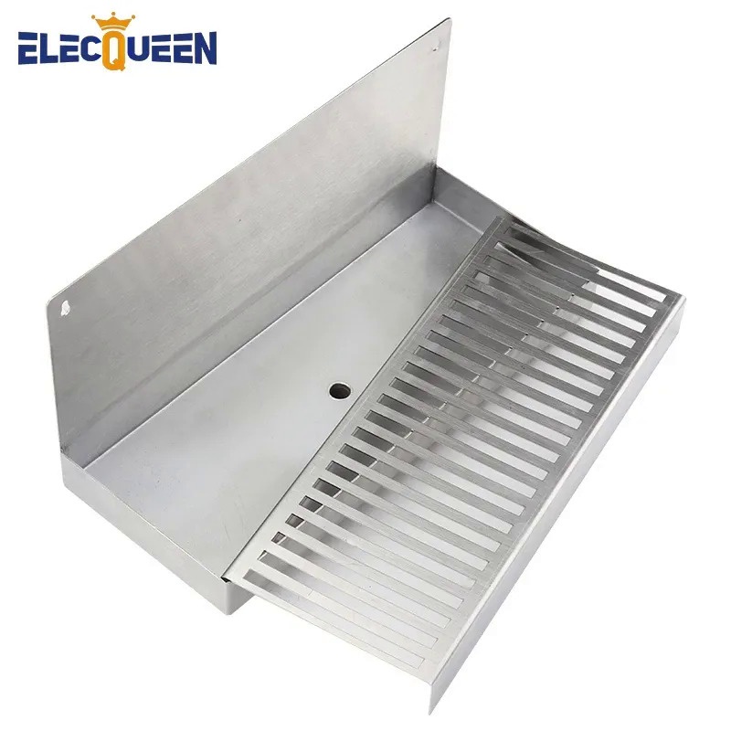 F9N7 Kegerator Beer Drip Tray,Stainless Steel Wall Mounted Drip Tray