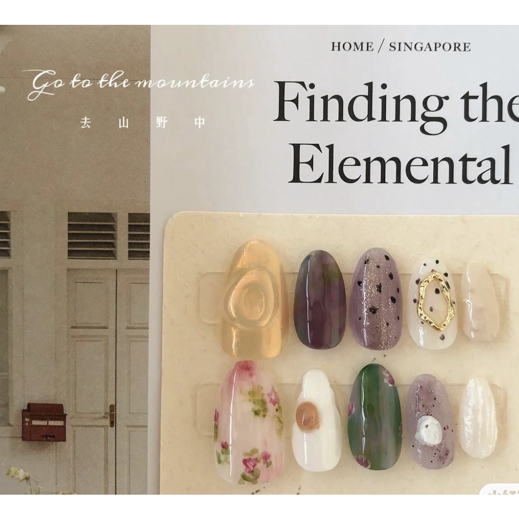 Go to the mountains and fields of Nail s garden oil painting