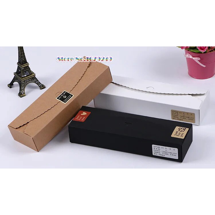 64t 23*7*4cm Cardboard Mooncake Box biscuit pancake Packaging Kraft Paper Macaron Boxes Biscui