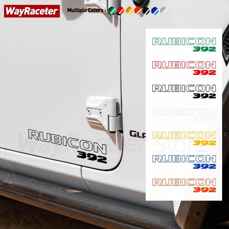 ☑Reflective Rubicon 392 Styling Vinyl Hood Fender Trunk Sticker For