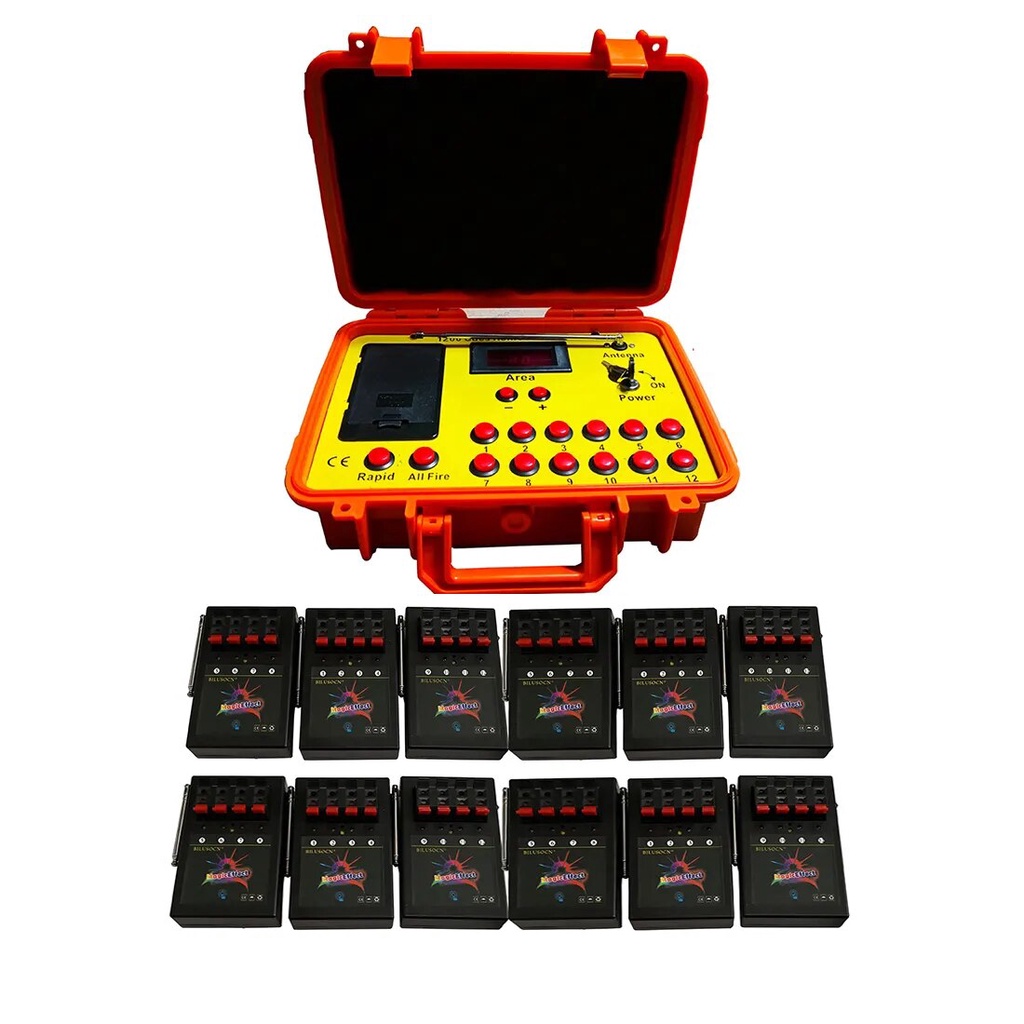 48 cues 500M wireless fireworks firing system distance program remote