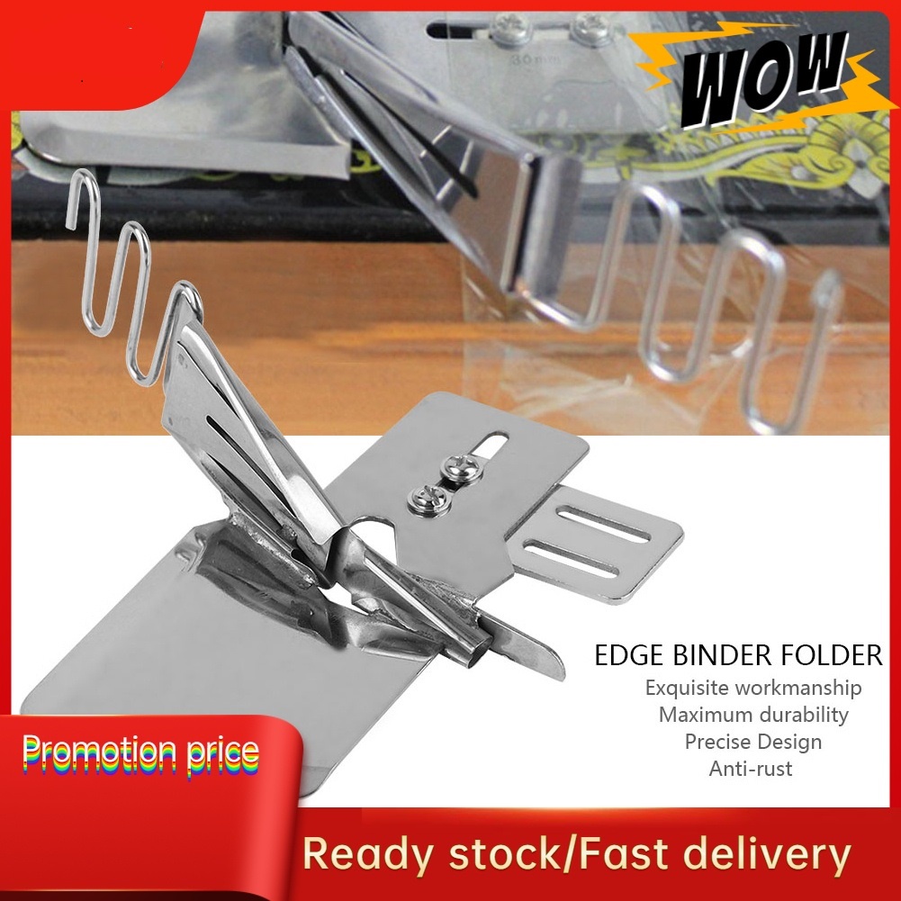 Sewing Machine Right Angle Bias Bind 30MM/36MM/40MM Double Cylinder Edge Binder Folder FUWQ