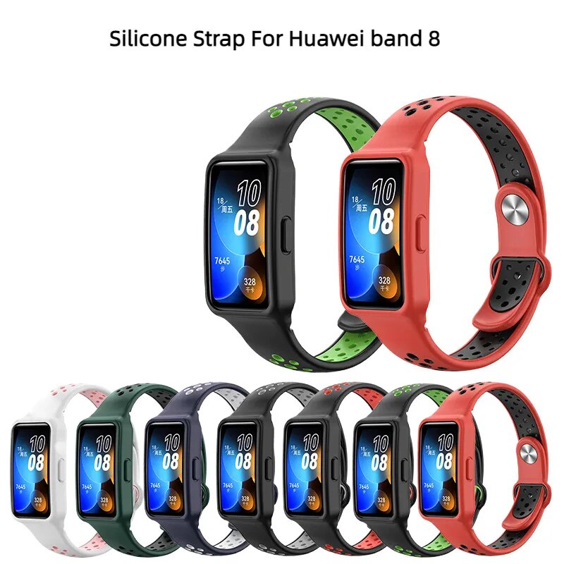 Silicone Strap For Huawei Band 8 Strap Accessories SmartWatch