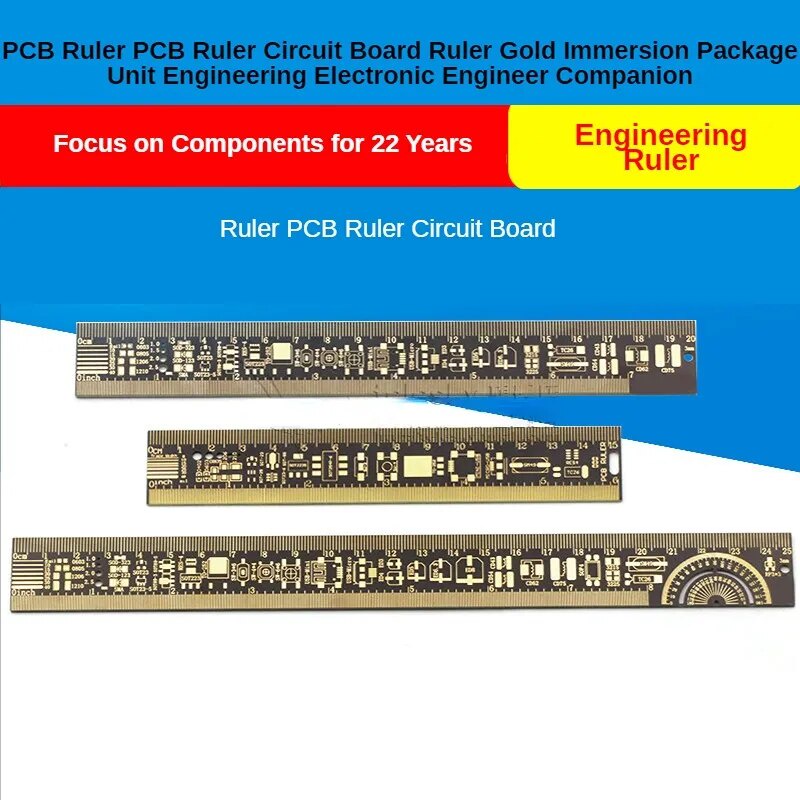 PCB Ruler PCB Ruler Circuit Board Ruler Gold Immersion Package Unit