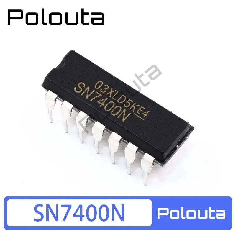 10 Pcs SN7400N DIP14 Logic Gate and Inverter NAND Gate Chip DIY Kit ...