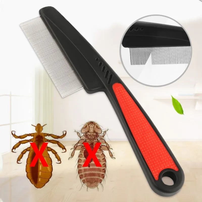 ⋚Pet Supplies Teeth Shedding Hair Flea Lice Removal Brush
