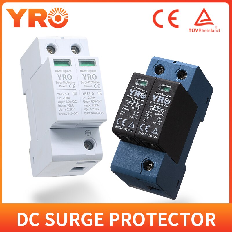 DC SPD 2P 20-40KA 600V 800V Surge Protective Device Low-voltage ...