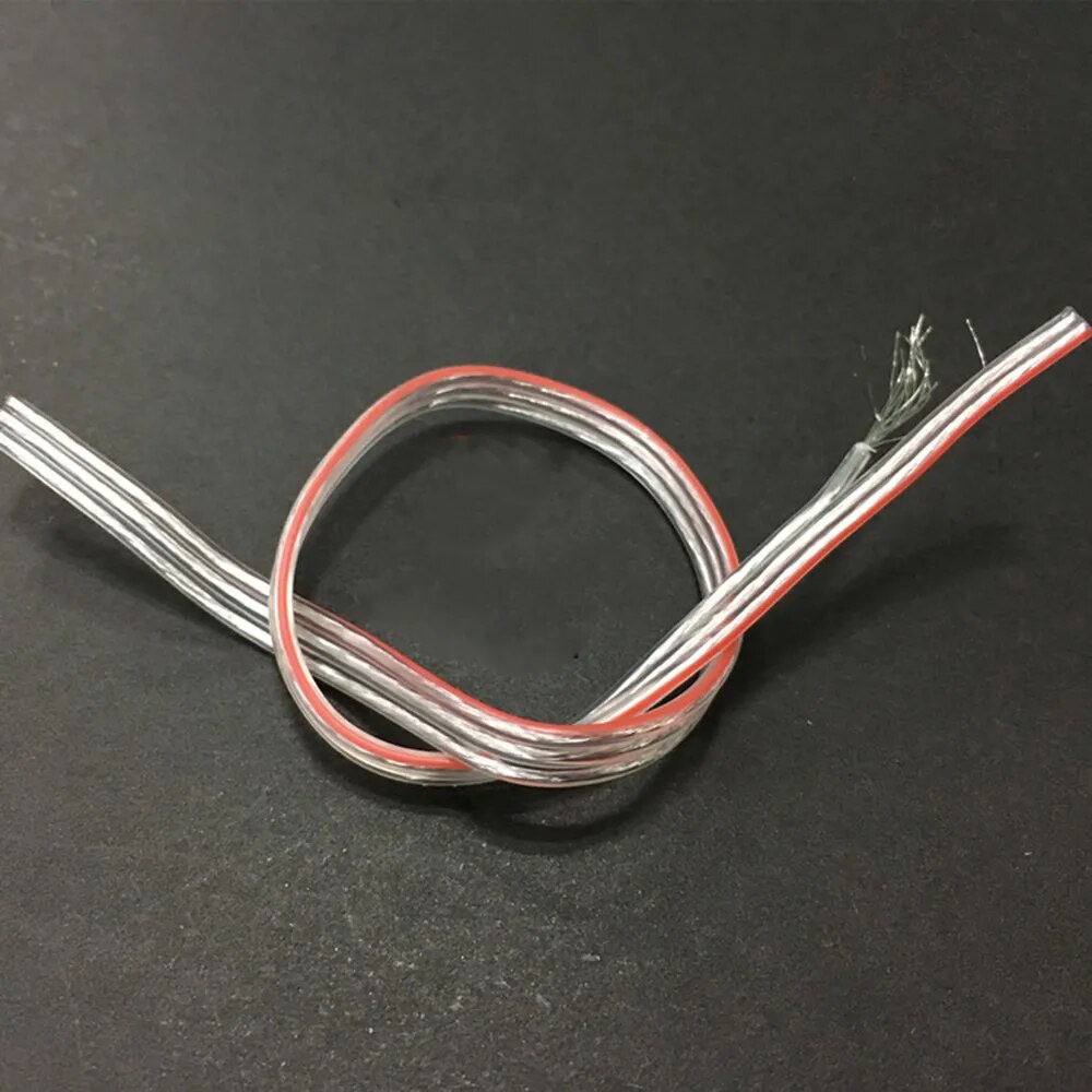 Transparent Power Sheath Cord Wire 3pin 17 Strands Copper Cable OD 1 ...