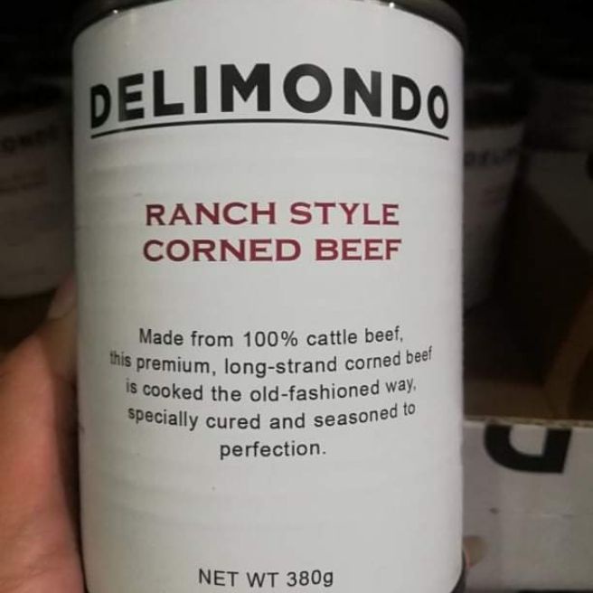 DELIMONDO RANCH STYLE CORNED BEEF (380 grams) | Shopee Philippines