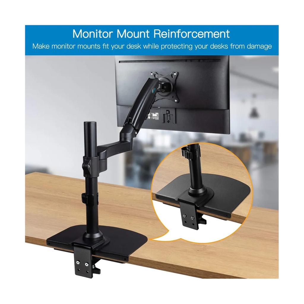 ☆Monitor Arm Reinforcement Plate Set Steel Bracket Plate for Thin,Glass