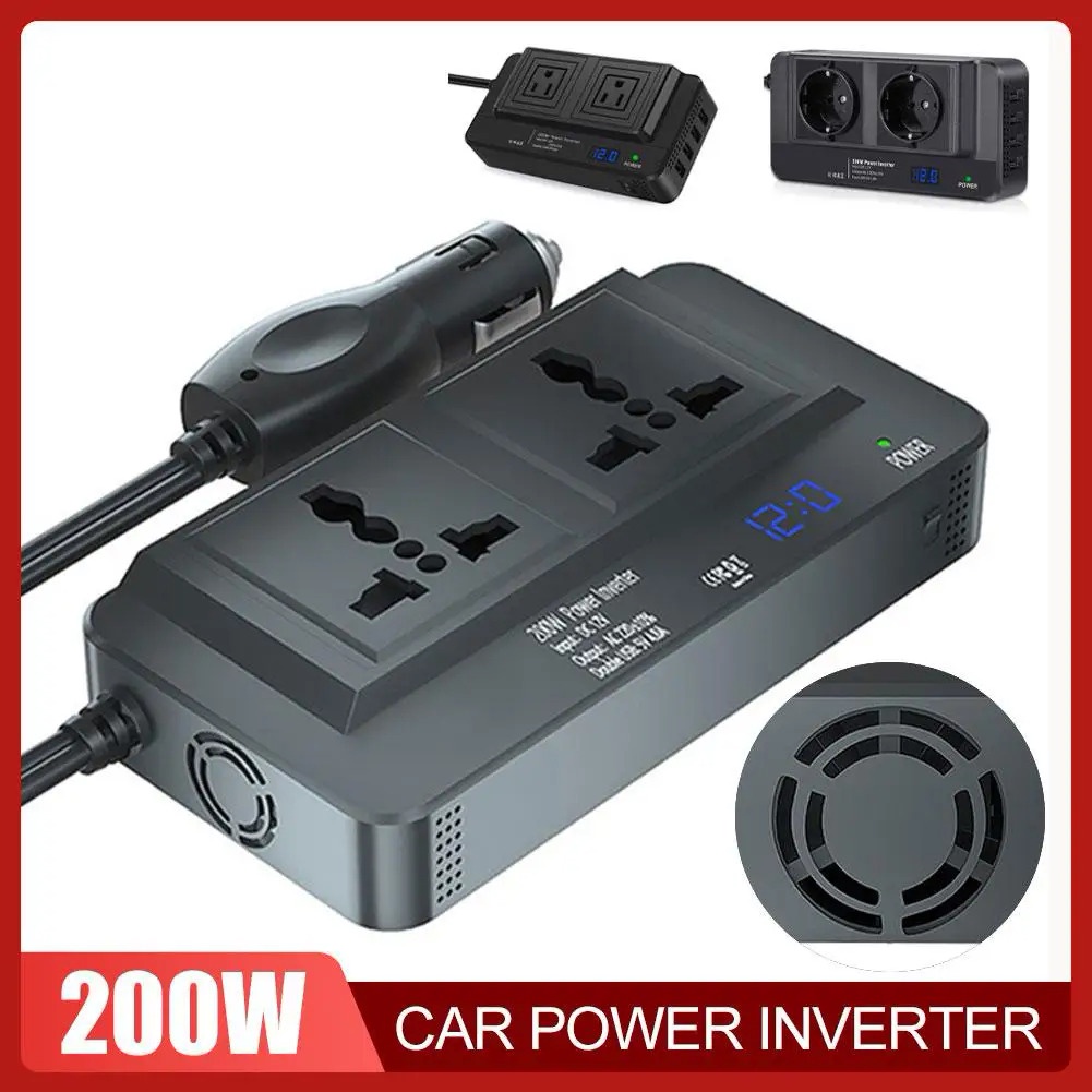 Universal Car Inverter DC 12V To AC 220V 150W Auto Charging Fast