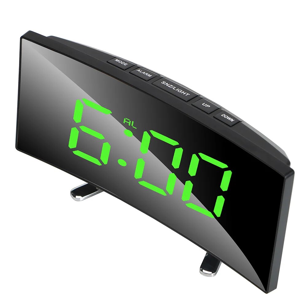 Desktop Clock 7 Inch For Kids Bedroom LED Screen Large Number Table ...