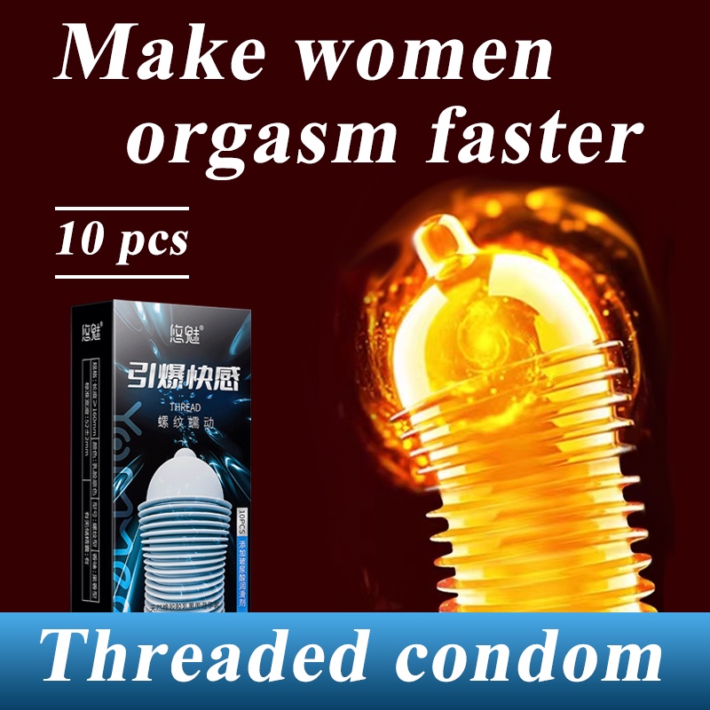 ﺴ pcs box ultra thin condoms with spikes silicon men for sex extension best tools ring